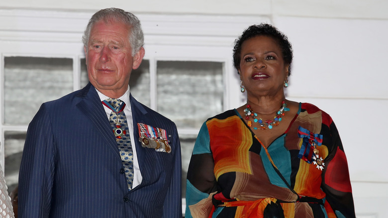 Prince Charles and Dame Sandra Mason Barbados 2019