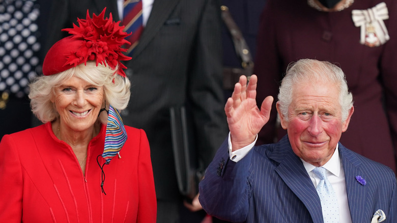 Prince Charles and Camilla posing