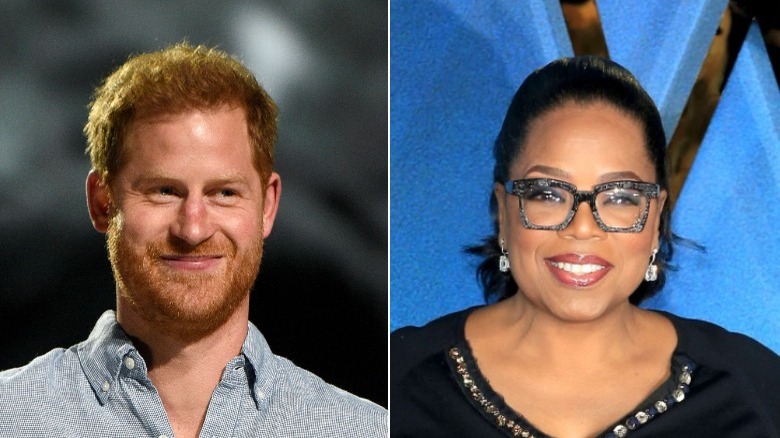 Prince Harry and Oprah Winfrey attend events