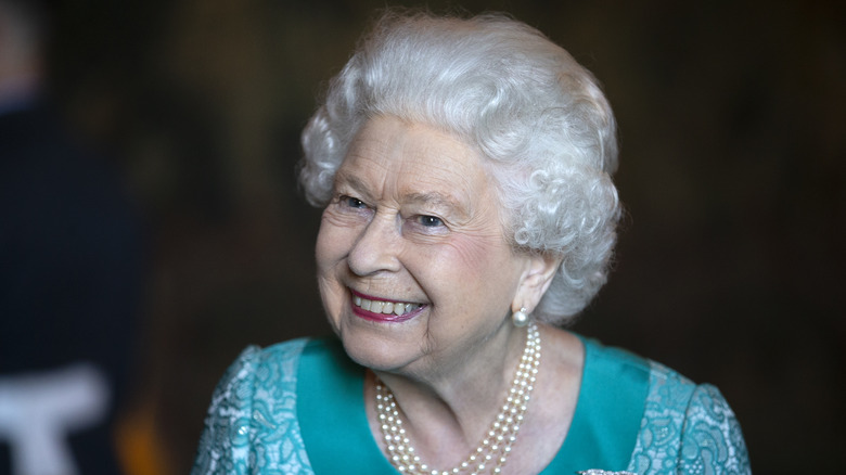 Queen Elizabeth smiling 