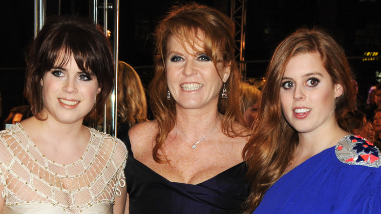 Princess Eugenie, Sarah Ferguson, and Princess Beatrice