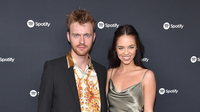 Finneas and Claudia Sulewski posing