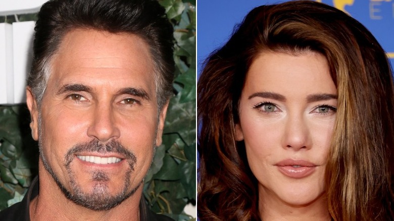 Don Diamont and Jacqueline MacInnes Wood side by side