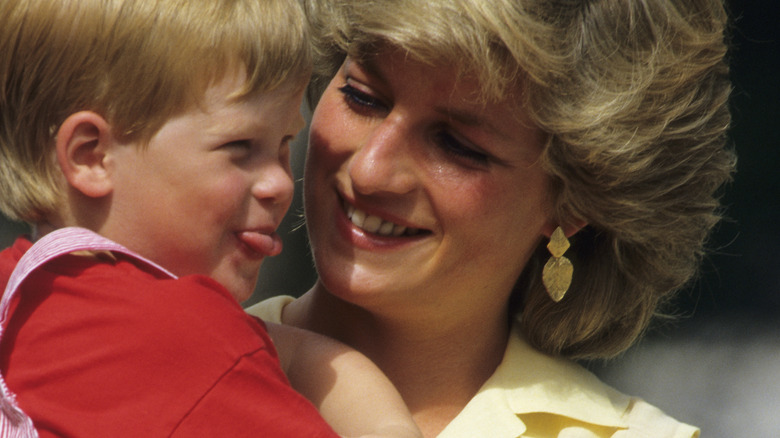 Princess Diana and Prince Harry 