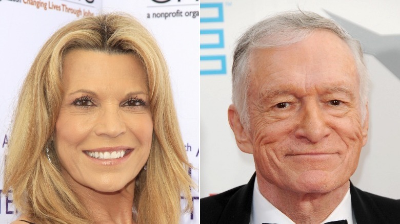 Vanna White and Hugh Hefner