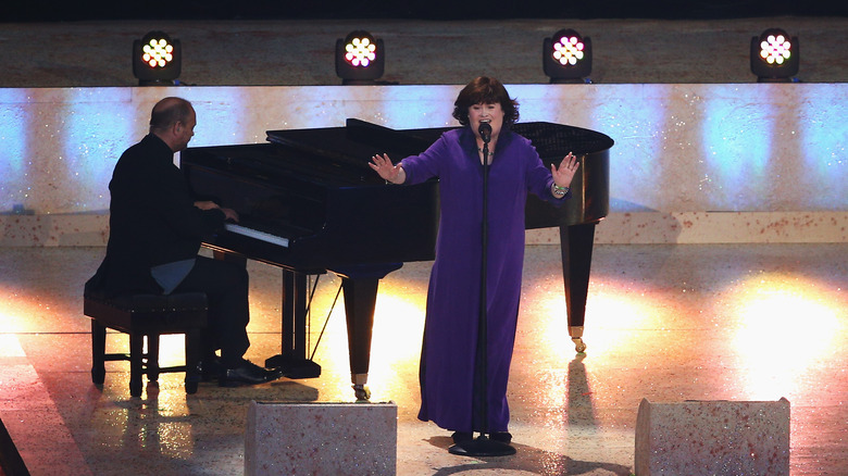 Susan Boyle with pianist