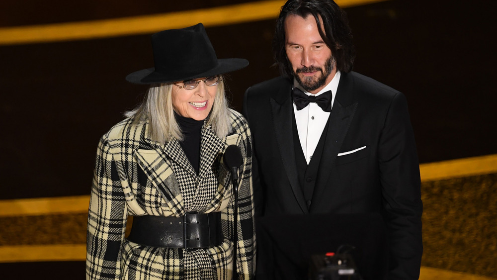 Diane Keaton Keanu Reeves presenting