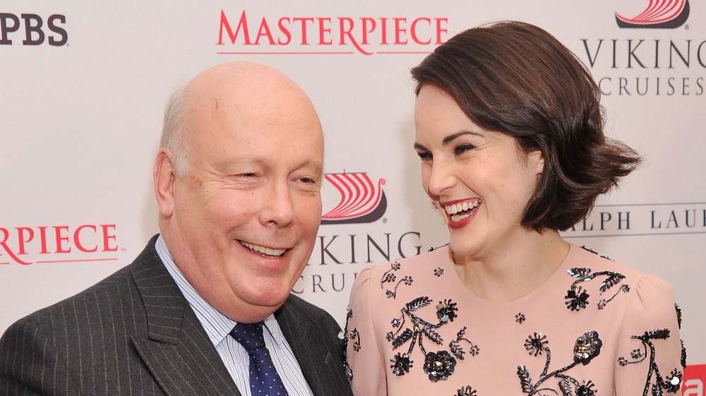 Julian Fellowes and Michelle Dockery