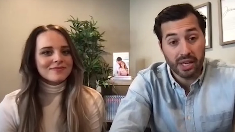 Jinger Duggar and Jeremy Vuolo speaking to Us Weekly