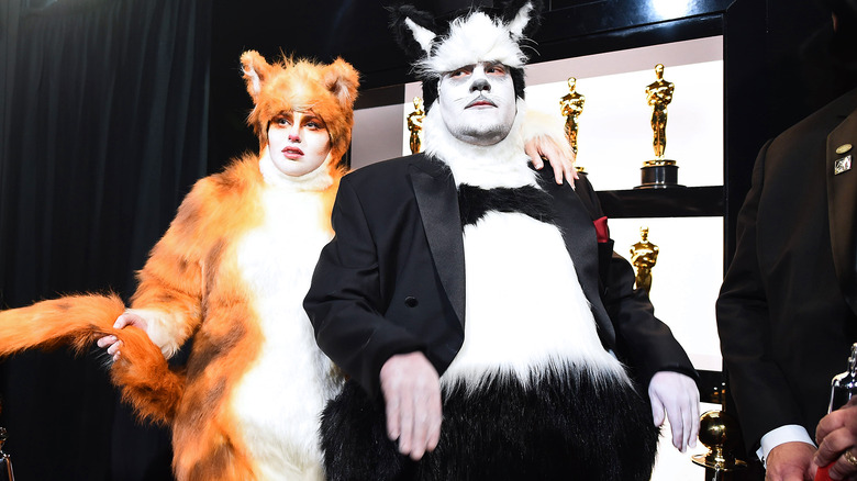 James Corden and Rebel Wilson costumes for Cats