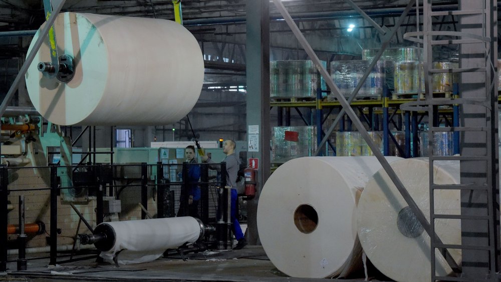 Toilet paper production 