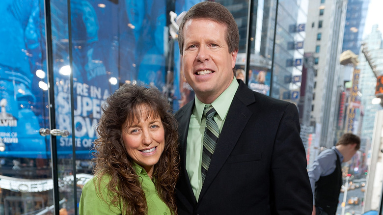 Michelle and Jim Bob Duggar smiling