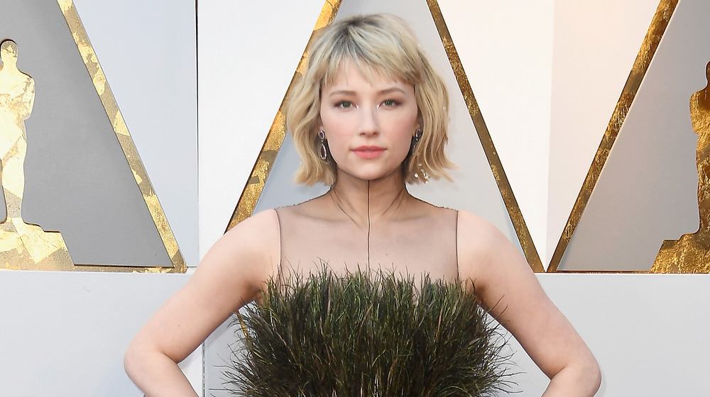 Haley Bennett posing on the red carpet