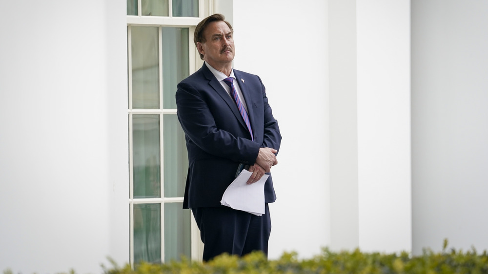 Mike Lindell outside the White House