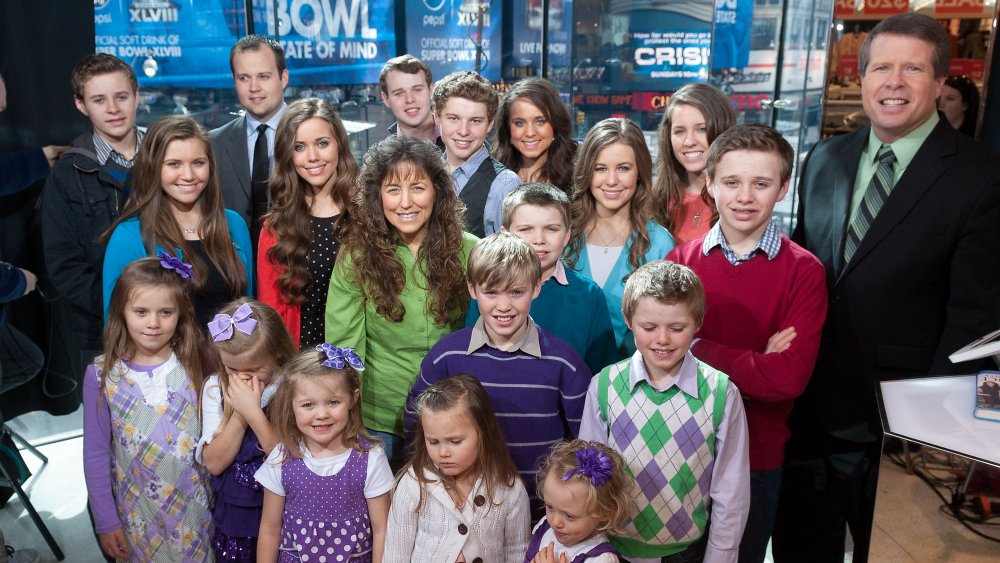 The Duggar family from 19 Kids and Counting in 2014