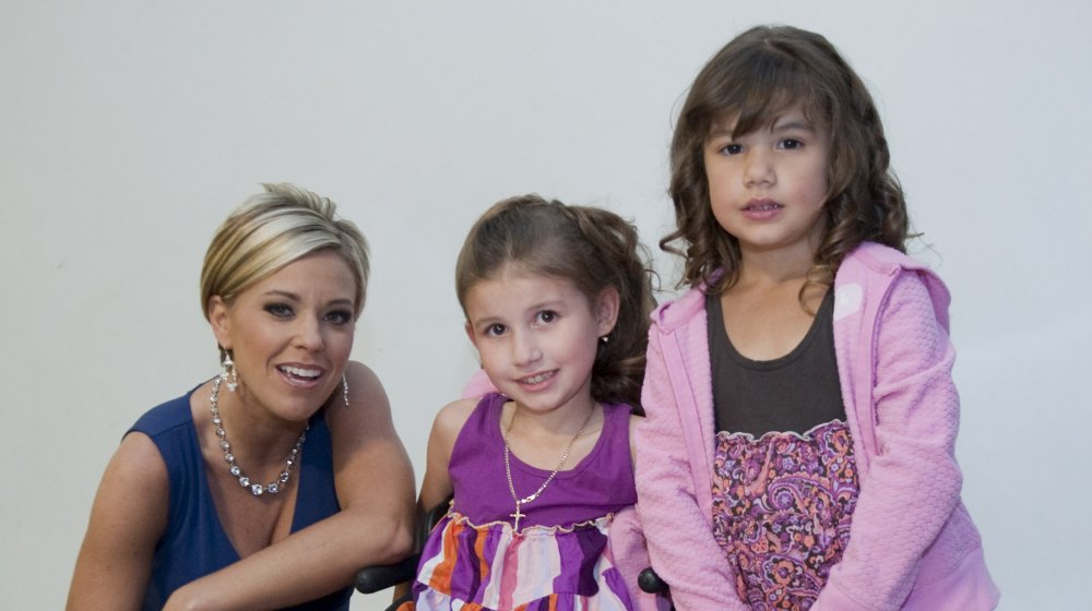 Kate Gosselin and two of her children from TLC's Jon & Kate Plus 8