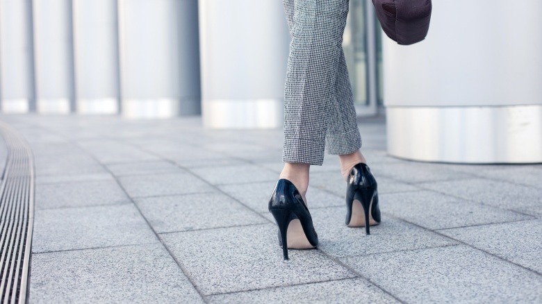 businesswoman high heels