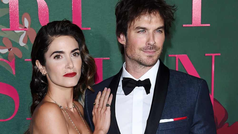 Nikki Reed and Ian Somerhalder on the red carpet