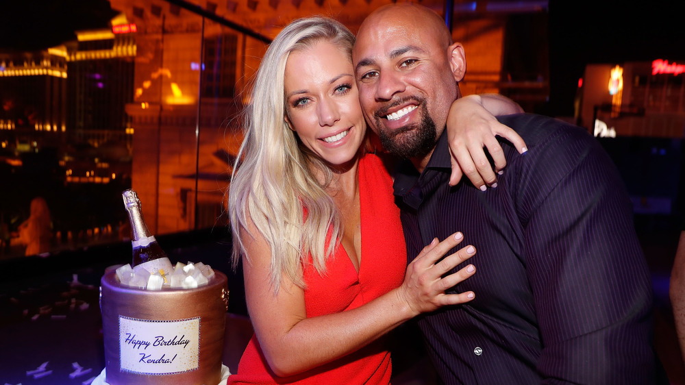 Kendra Wilkinson and Hank Baskett celebrating Kendra's birthday