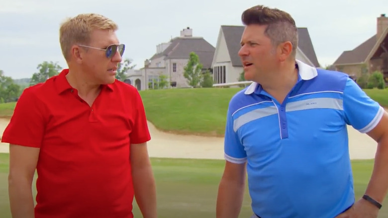 Todd Chrisley and Jay DeMarcus outside