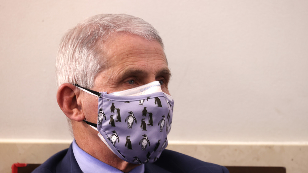Dr. Fauci with a mask