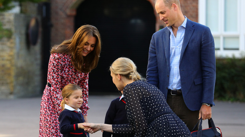 Kate Middleton, Prince William, and Princess Charlotte