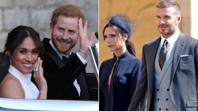 The Sussexes and Beckhams at royal wedding