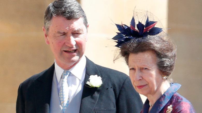 Timothy Laurence talking to Princess Anne