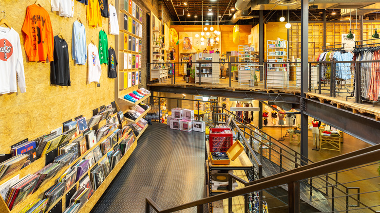 inside of an Urban Outfitters