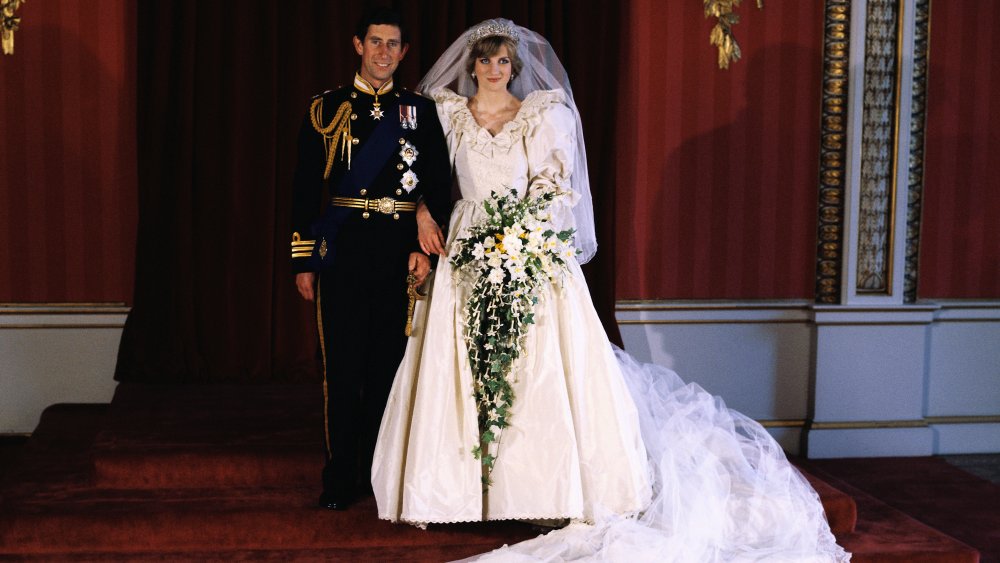 Princess Diana and Prince Charles on their wedding day