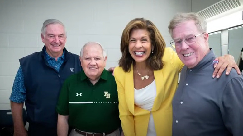 Hoda with former high school staff 