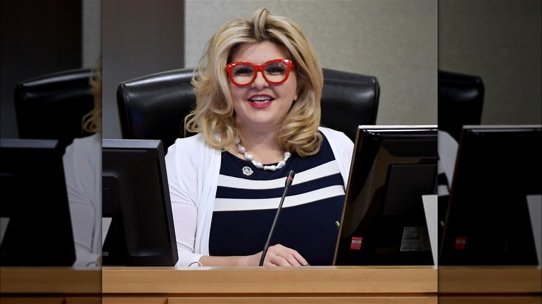 City Councilwoman Michele Fiore speaking during meeting in May 2020