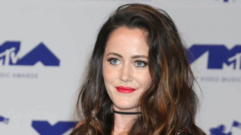 Jenelle Evans wearing red lipstick