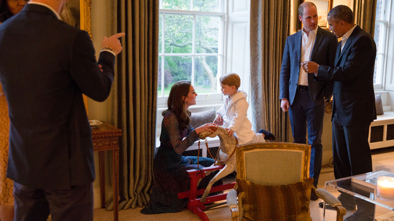 Rocking horse, a gift for one of the royal children