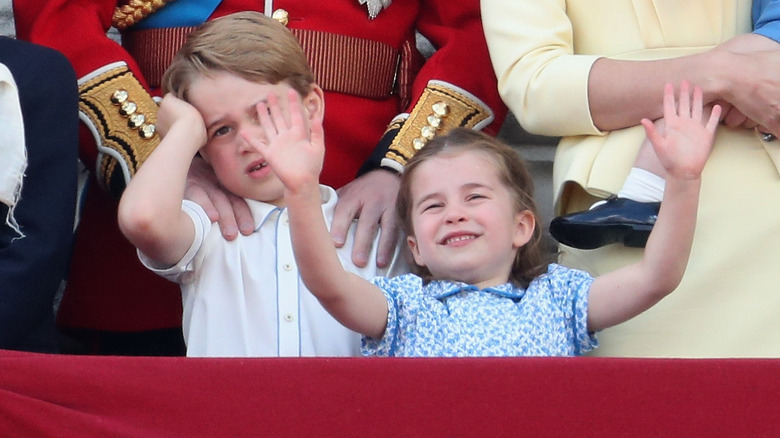 royal children Charlotte and George