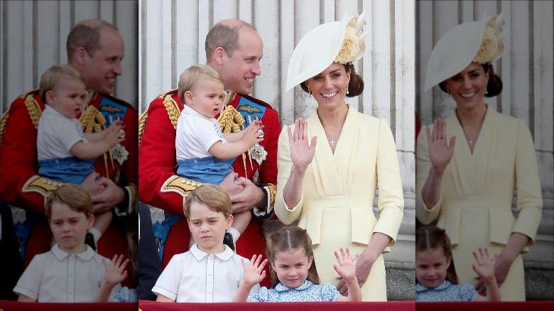 royal children at Trooping the Colour 2019