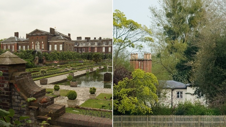 Kensington Palace and Frogmore Cottage, where royal children live