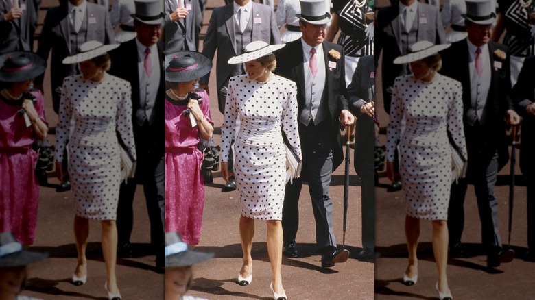 Princess Diana at Royal Ascot 1988