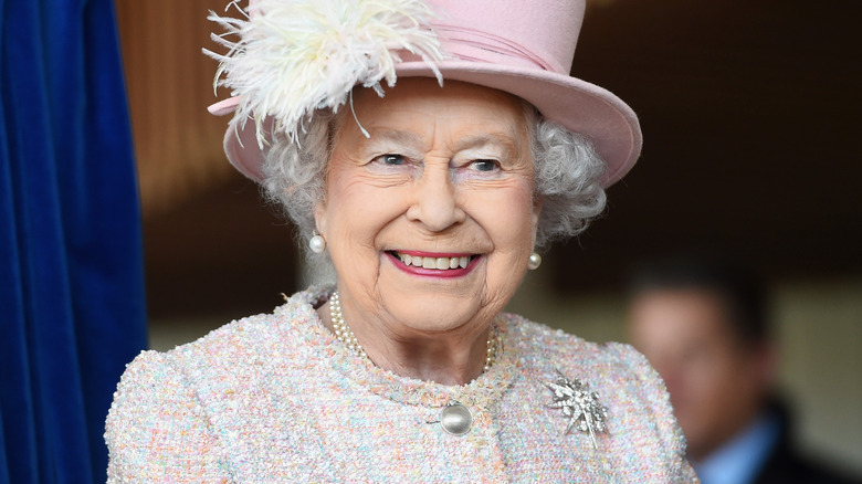 Queen Elizabeth II smiling