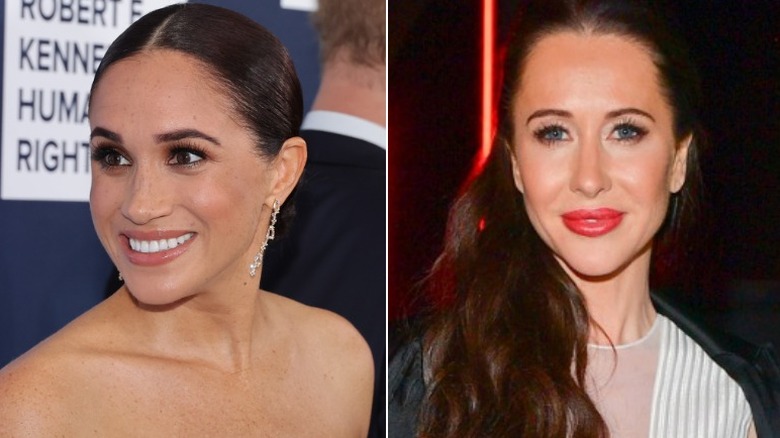 Jessica Muldoon and Meghan Markle smiling