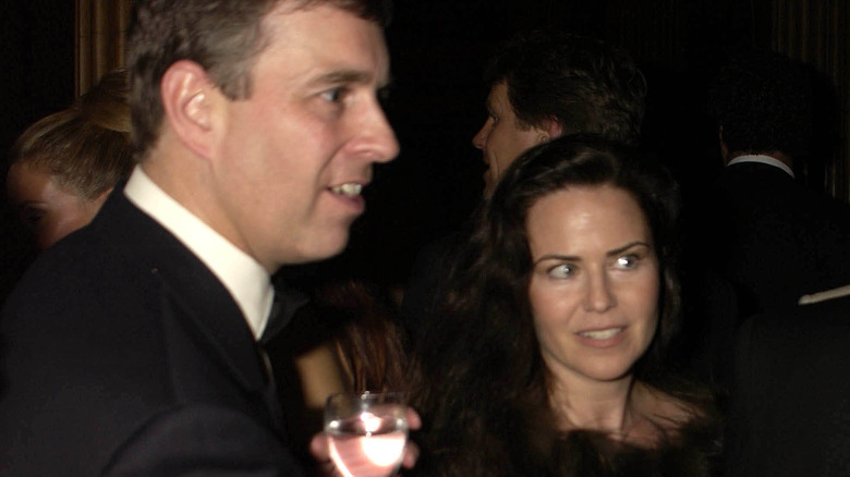 Prince Andrew and Koo Stark attend an event together