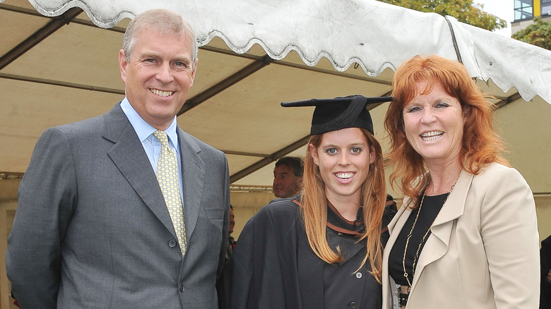 Prince Andrew, Beatrice, and Fergie