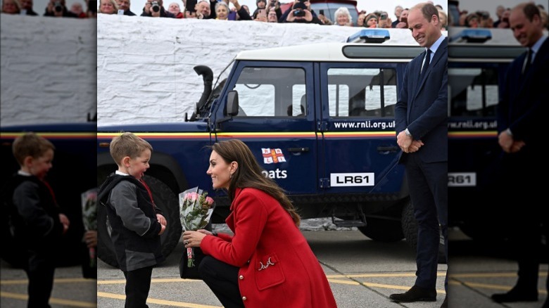 Kate Middleton and Prince William visiting Anglesey