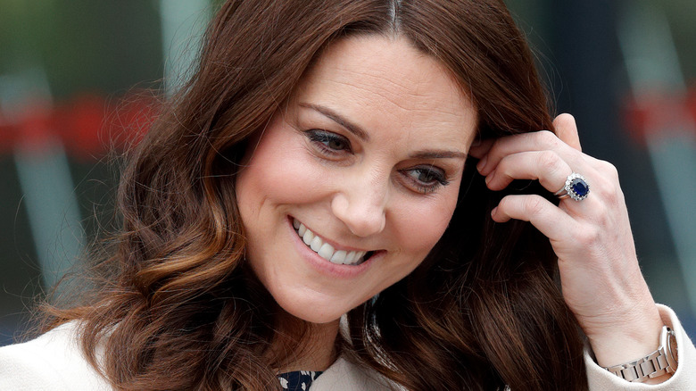 Kate Middleton and her sapphire