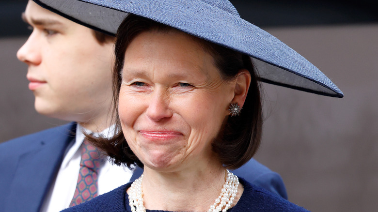 Lady Sarah Chatto smiling 