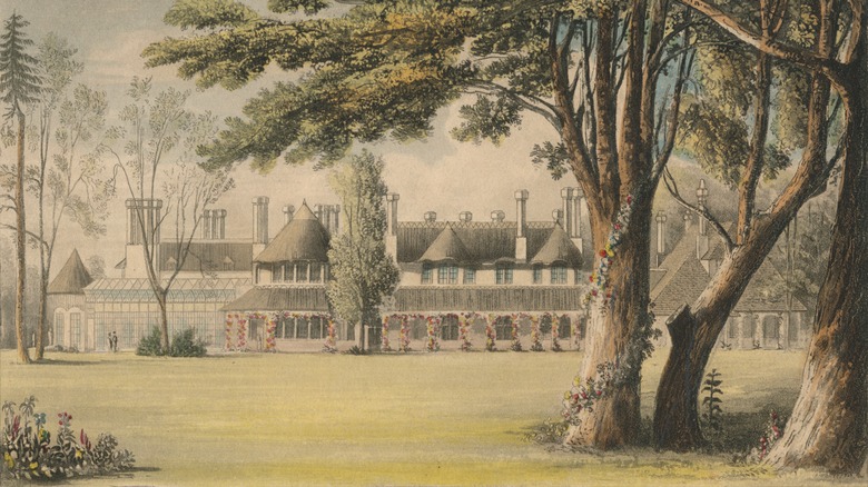 Drawing of the Royal Lodge, 1823