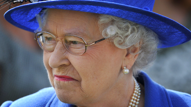 Queen Elizabeth attending Epsom Derby during Diamond Jubilee 