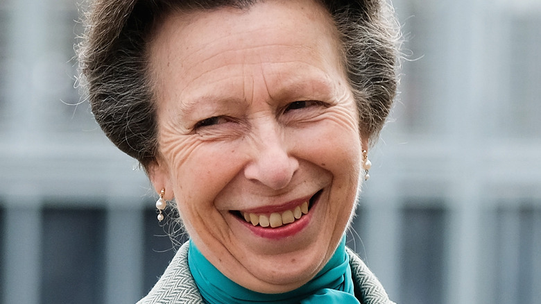 Princess Anne at stables 