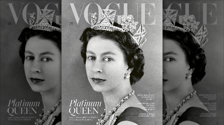 Queen Elizabeth II on the cover of British Vogue