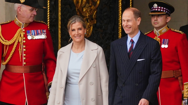 Duchess Sophie and Prince Edward smiling